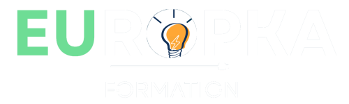 Logo Europka Formation, centre de formation professionnelle spécialisé en IRVE, photovoltaïque, habilitation électrique et métiers techniques.